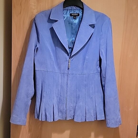 Bradley periwinkle blue suede jacket - Picture 11 of 11